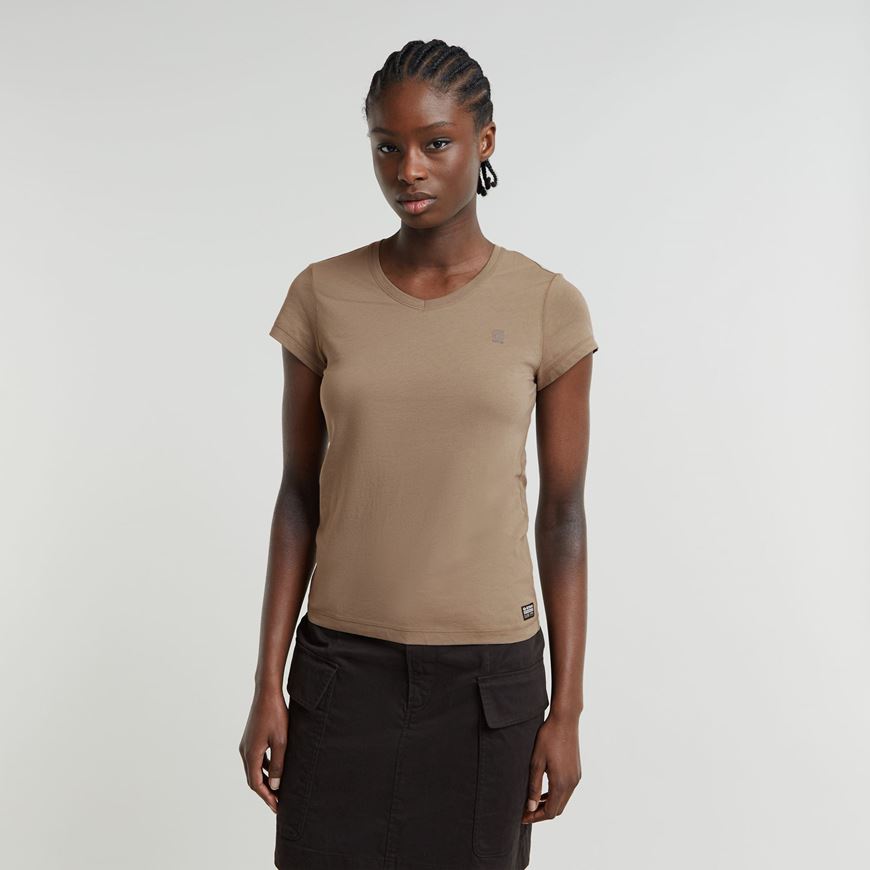 Снимка на G-STAR RAW WOMEN'S EYBEN SLIM V-NECK T-SHIRT 2.0