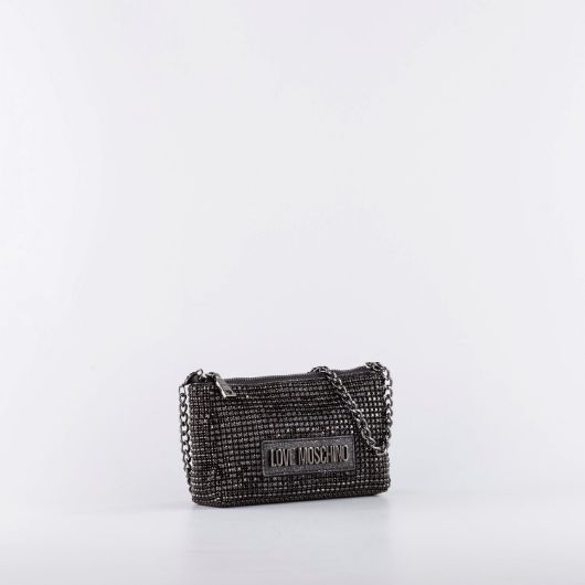 Снимка на LOVE MOSCHINO WOMEN'S BLING BLING MINI BAG WITH SMALL CRYSTALS ALLOVER