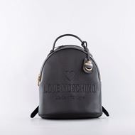 Снимка на LOVE MOSCHINO WOMEN'S LEATHER BACKPACK WITH EMBOSSED LOGO