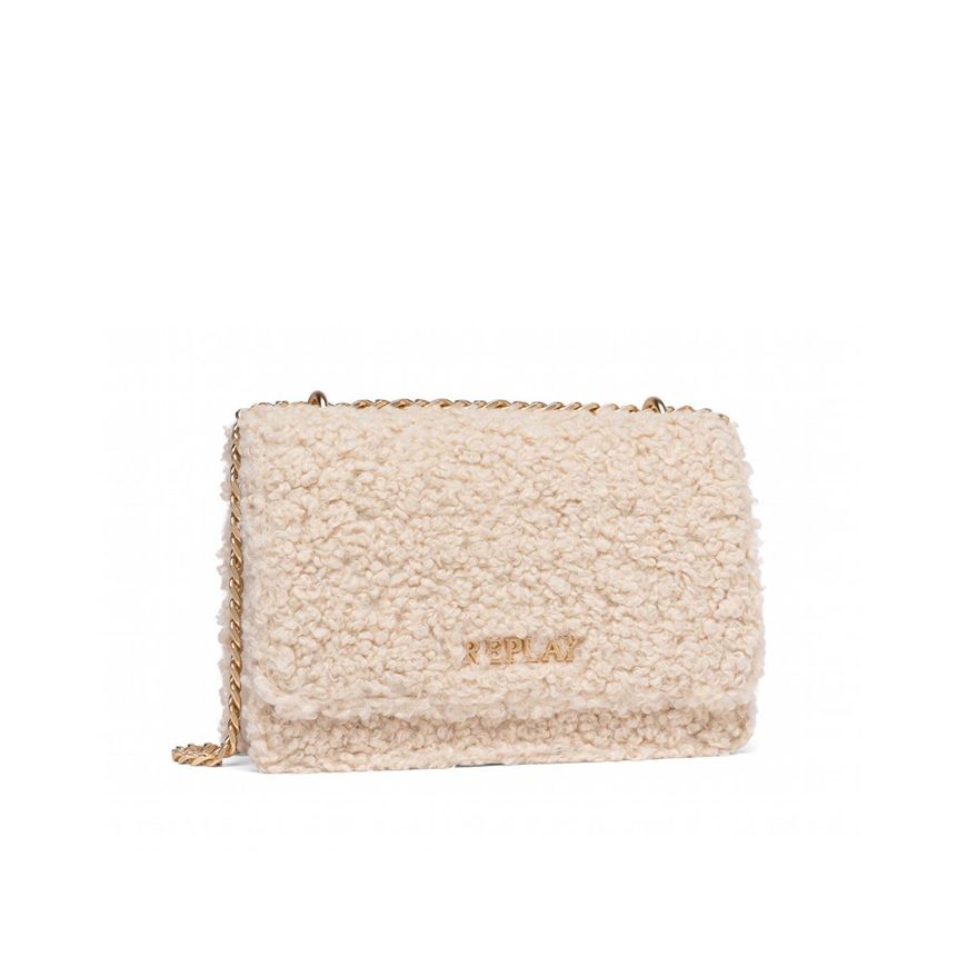 Снимка на REPLAY WOMEN'S CROSSBODY BAG IN TEDDY ECO FUR