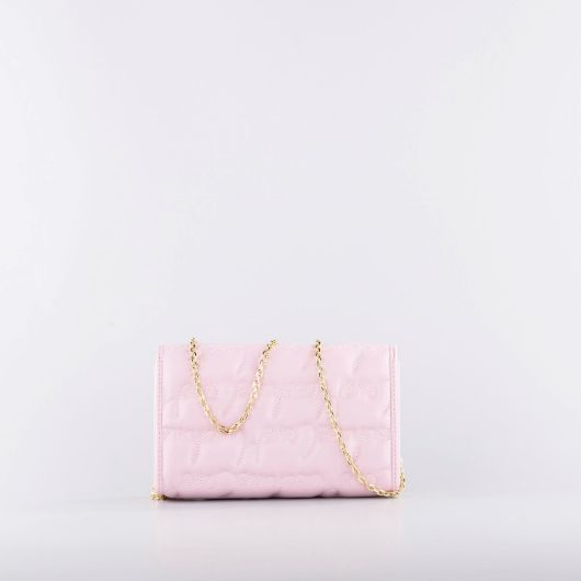 Снимка на LOVE MOSCHINO WOMEN'S LOVE SONG CLUTCH WITH HEART LOGO