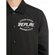 Снимка на REPLAY MEN'S MICRO POLY SHIRT JACKET WITH CUSTOME GARAGE PRINT 