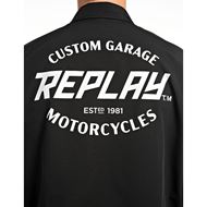 Снимка на REPLAY MEN'S MICRO POLY SHIRT JACKET WITH CUSTOME GARAGE PRINT 