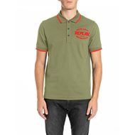 Снимка на REPLAY MEN'S STRETCH PIQUE POLO SHIRT WITH PRINT