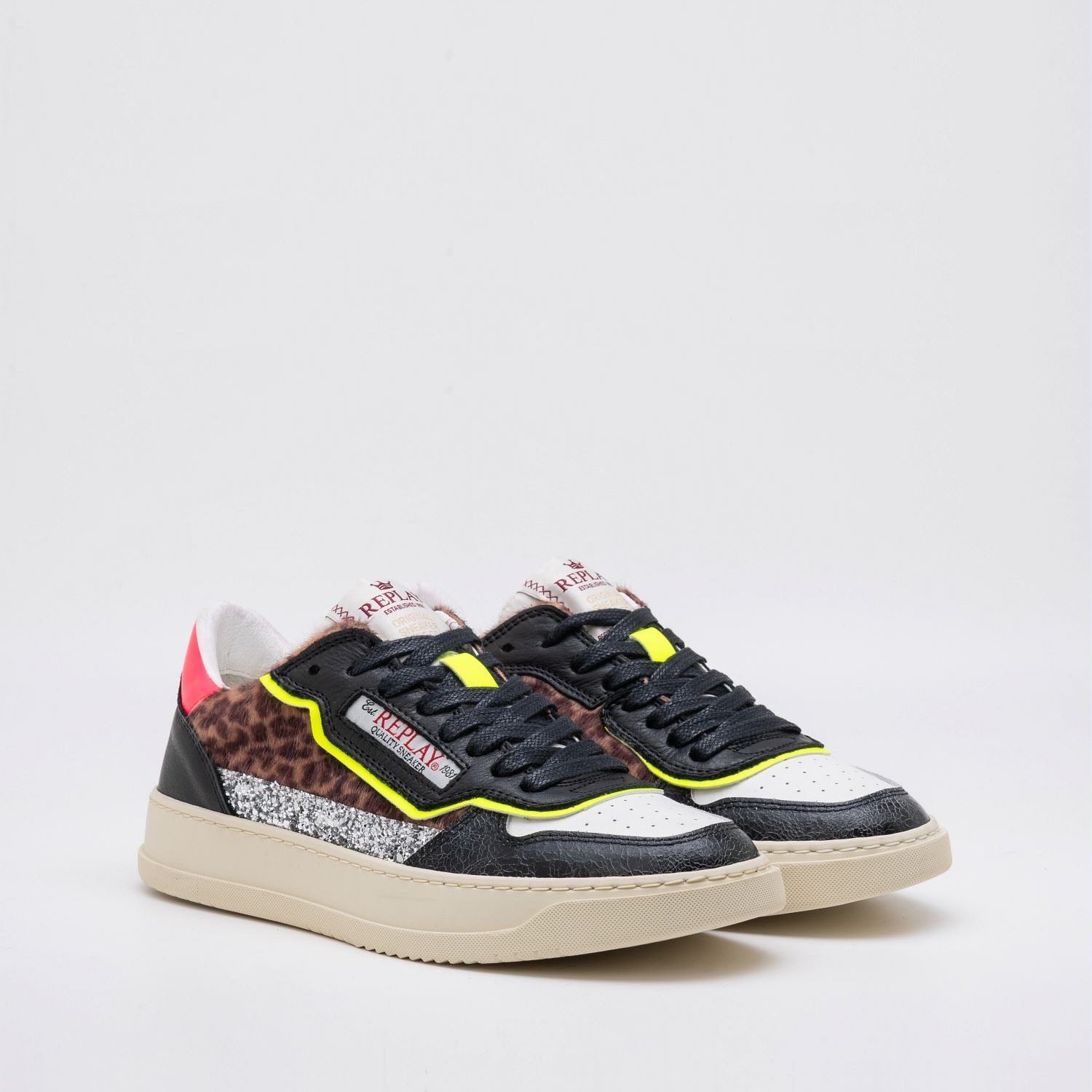 REPLAY WOMEN'S RELOAD W MIX SNEAKERS IN LEATHER – Купете онлайн за €71 ...