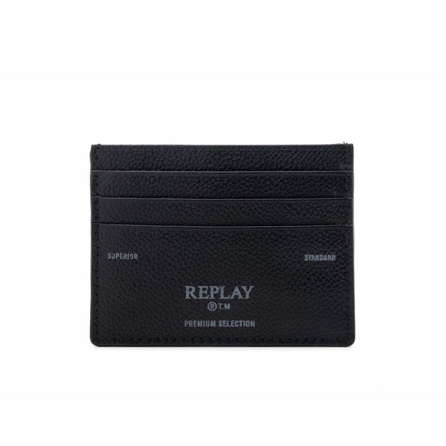 Снимка на REPLAY MEN'S CARD HOLDER IN HAMMERED LEATHER