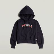 Снимка на G-STAR RAW WOMEN'S OLD SKOOL LOGO LOOSE HOODIE