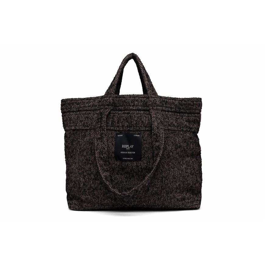 Снимка на REPLAY WOMEN'S BLENDED WOOL SHOPPING BAG WITH DOUBLE STRAP