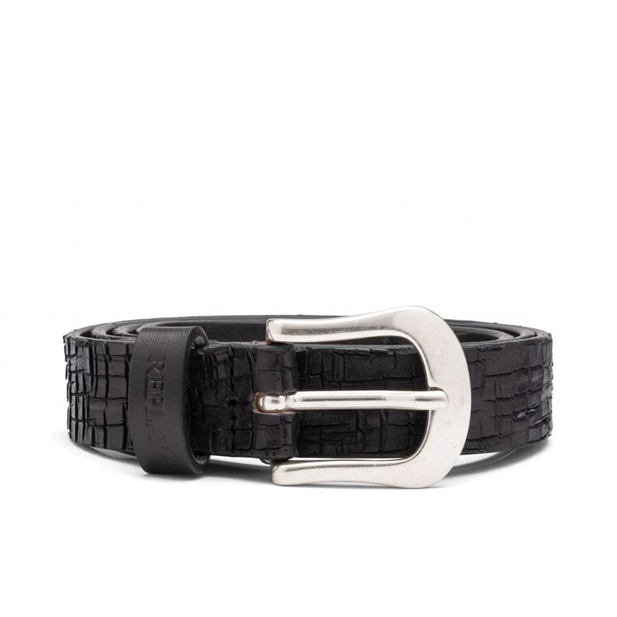 Снимка на REPLAY WOMEN'S CARVED LEATHER BELT WITH STUDS