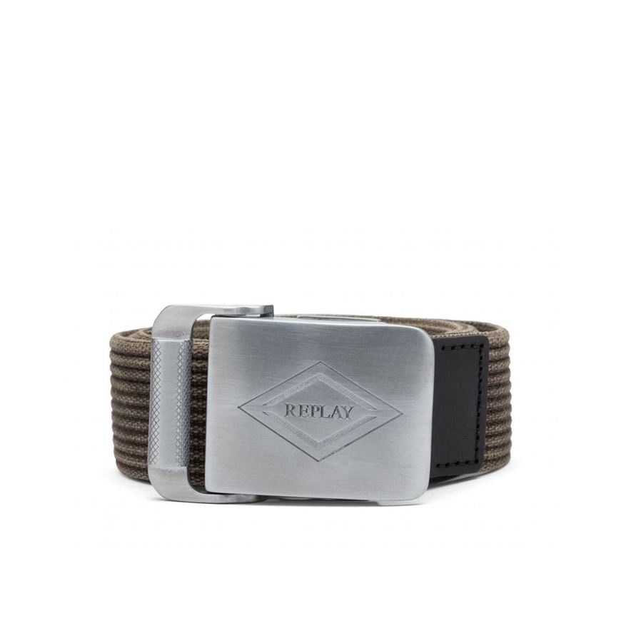 Снимка на REPLAY MEN'S RIBBED BELT WITH SLIDING BUCKLE