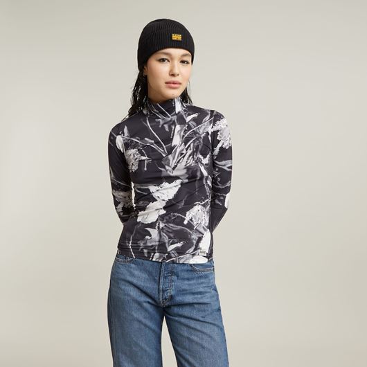 Снимка на G-STAR RAW WOMEN'S PRINTED MOCK SLIM TOP