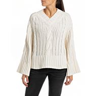 Снимка на REPLAY WOMEN'S CROPPED SWEATER WITH CABLE-KNIT DESIGN