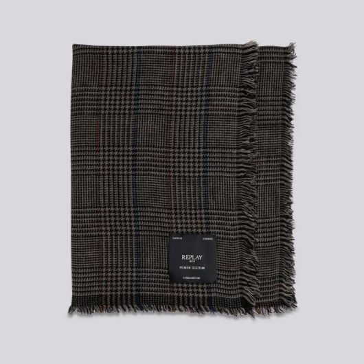 Снимка на REPLAY UNISEX HOUNDSTOOTH CHEQUERED SCARF