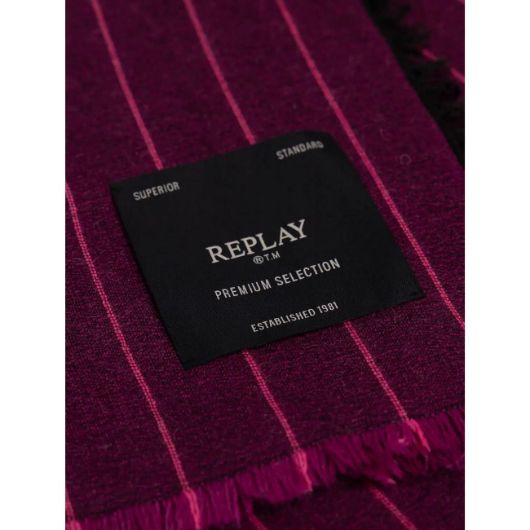 Снимка на REPLAY UNISEX STRIPED WOOL-BLEND SCARF