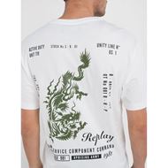 Снимка на REPLAY MEN'S BASIC JERSEY T-SHIRT WITH PRINT