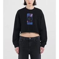 Снимка на REPLAY WOMEN'S CROPPED SWEATSHIRT WITH MULTI-COLOURED PRINT