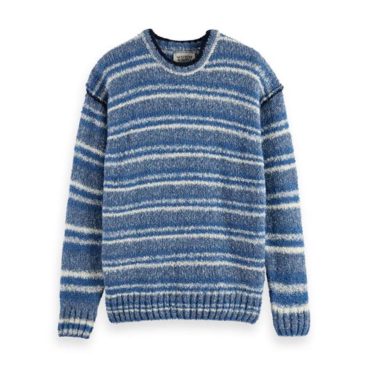 Снимка на SCOTCH&SODA MEN'S CREW NECK EXTRA DROPPED SHOULDER BOUCLE SWEATER