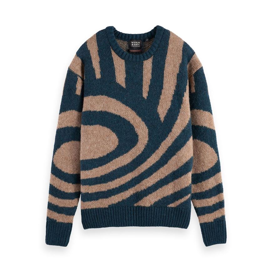 Снимка на SCOTCH&SODA MEN'S HAIRY BIG WAVES DROPPED SHOULDER SWEATER