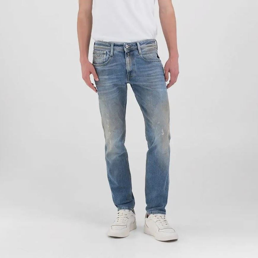 Снимка на REPLAY MEN'S SLIM FIT ANBASS MAESTRO DENIM JEANS