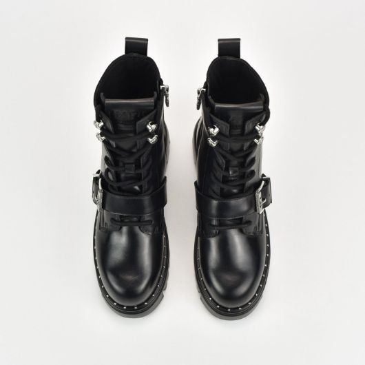 Снимка на KARL LAGERFELD WOMEN'S KOMBAT ROLLER BUCKLE LACE BOOT