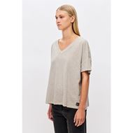 Снимка на DIRTY LAUNDRY WOMEN'S OVERSIZED T-SHIRT WITH V NECKLINE