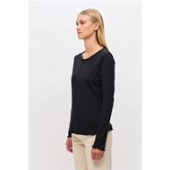 Снимка на DIRTY LAUNDRY WOMEN'S LONG SLEEVE TOP WITH RAW CUT DETAILS