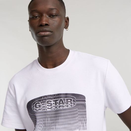 Снимка на G-STAR RAW MEN'S STACKED OLD SKOOL LOGO T-SHIRT