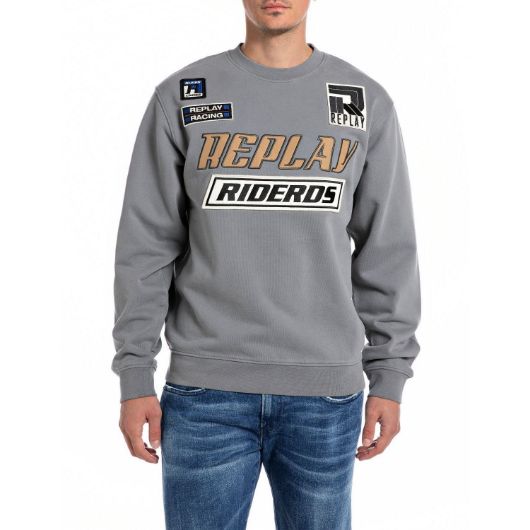 Снимка на REPLAY MEN'S SWEATSHIRT WITH PATCH AND LETTERING