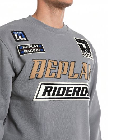 Снимка на REPLAY MEN'S SWEATSHIRT WITH PATCH AND LETTERING