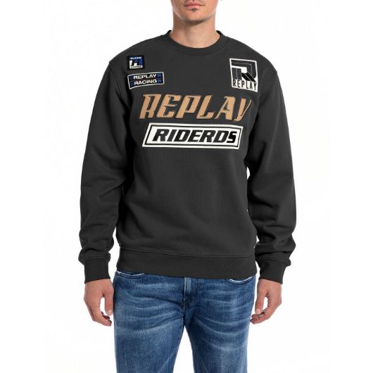 Снимка на REPLAY MEN'S SWEATSHIRT WITH PATCH AND LETTERING