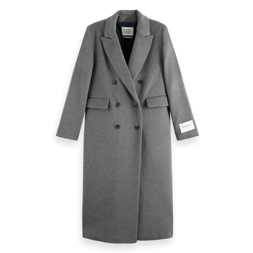 Снимка на SCOTCH&SODA WOMEN'S DOUBLE BREASTED TAILORED WOOL BLEND COAT