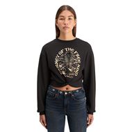 Снимка на SCOTCH&SODA WOMEN'S CHEST ARTWORK MODAL SWEATSHIRT WITH TWIST DETAIL