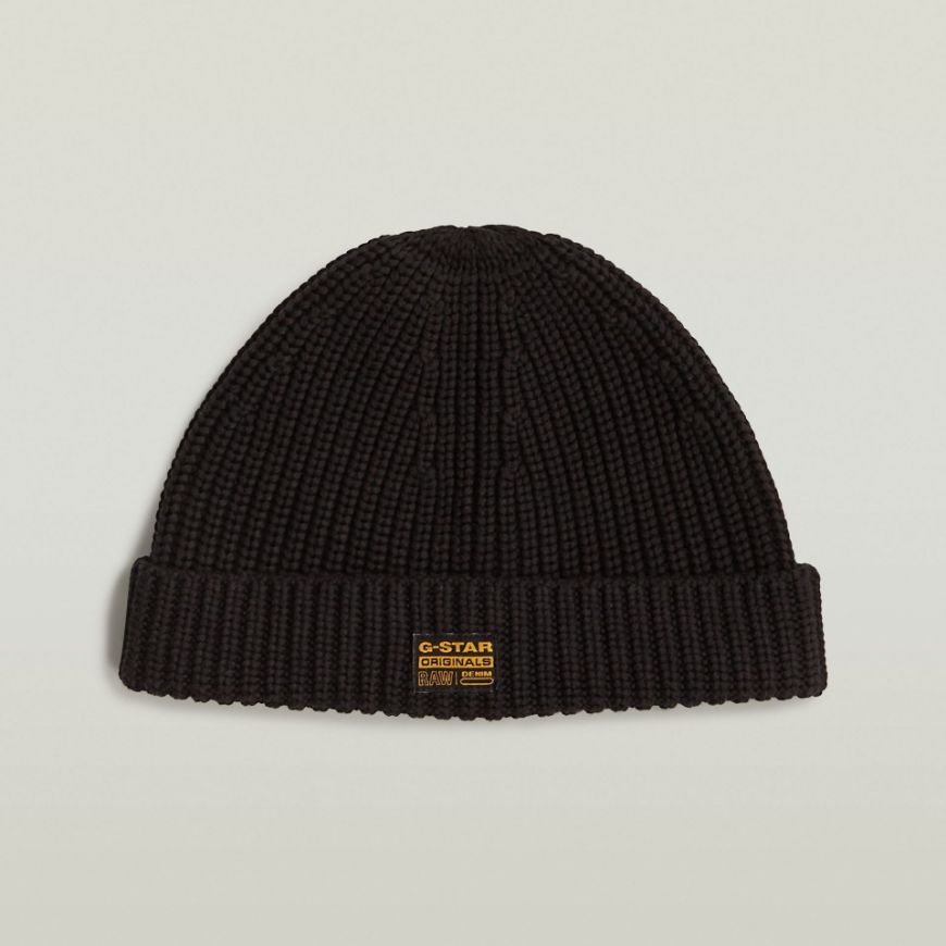 Picture of G-STAR MEN'S ORIGINALS FISHERMAN BEANIE IN BLACK