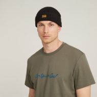 Picture of G-STAR MEN'S ORIGINALS FISHERMAN BEANIE IN BLACK 2