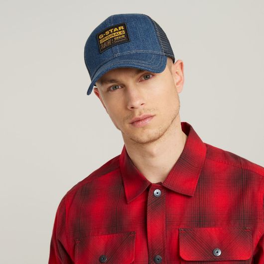 Снимка на G-STAR RAW MEN'S DENIM EMBRO BASEBALL TRUCKER CAP