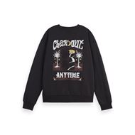 Снимка на SCOTCH&SODA WOMEN'S FRONT BACK FESTIVE ARTWORK RELAXED FIT SWEATSHIRT