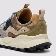 Снимка на FLOWER MOUNTAIN MEN'S YAMANO 3 MAN - SUEDE AND TECHNICAL FABRIC SNEAKERS - MILITARY-GREY-LIGHT BROWN