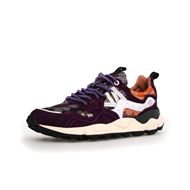 Снимка на FLOWER MOUNTAIN WOMEN'S YAMANO 3 UNI - SUEDE AND KYOTO FABRIC SNEAKERS - VIOLET-WHITE