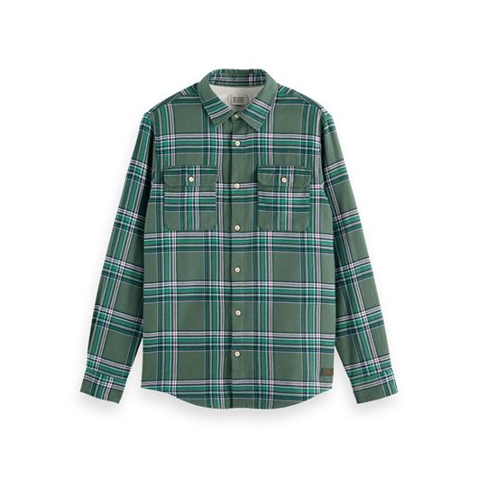 Снимка на SCOTCH&SODA MEN'S REGULAR FIT MULTICOLOURED FLANNEL CHECK SHIRT