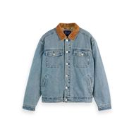 Снимка на SCOTCH&SODA MEN'S CORD COLLAR INDIGO TEDDY JACKET