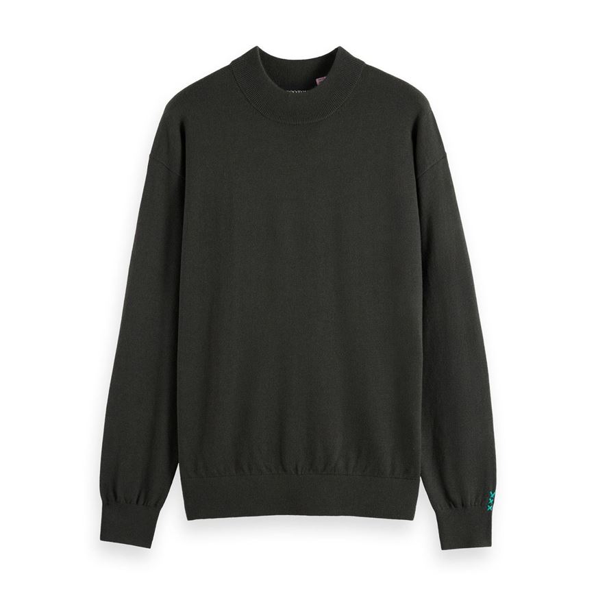 Снимка на SCOTCH&SODA MEN'S ESSENTIAL DROPPED SHOULDER MOCK NECK SWEATER