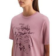 Снимка на SCOTCH&SODA WOMEN'S CHEST ARTWORK RELAXED FIT T-SHIRT