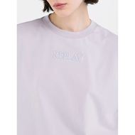 Снимка на REPLAY WOMEN'S CROPPED JERSEY T-SHIRT WITH EMBROIDERY