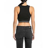 Снимка на REPLAY WOMEN'S RIBBED SLIM-FIT CROP TOP