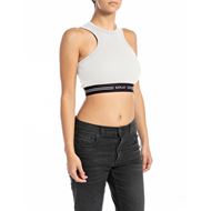 Снимка на REPLAY WOMEN'S RIBBED SLIM-FIT CROP TOP