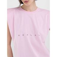 Снимка на REPLAY WOMEN'S BOXY JERSEY TOP WITH PRINT