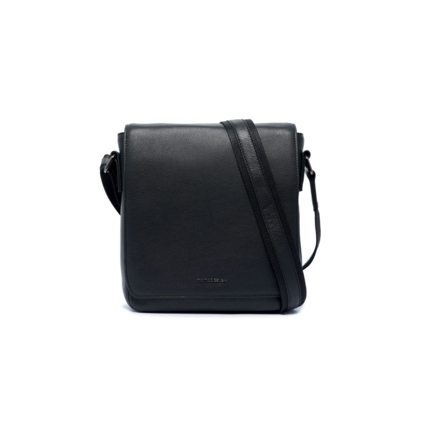 Picture of MOMODESIGN MADRID SHOULDER LEATHER BAG IN BLACK