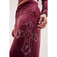 Снимка на JUICY COUTURE WOMEN'S JUICY CROSS JERRY WIDE LEG TRACK PANTS