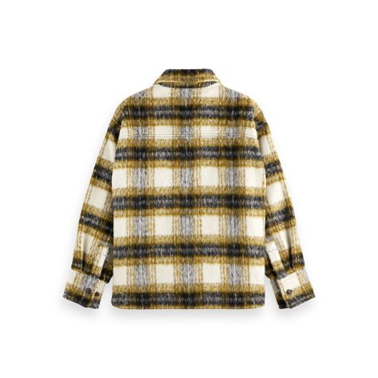 Снимка на SCOTCH&SODA WOMEN'S BRUSHED CHECK WOOL MIX SHIRT JACKET