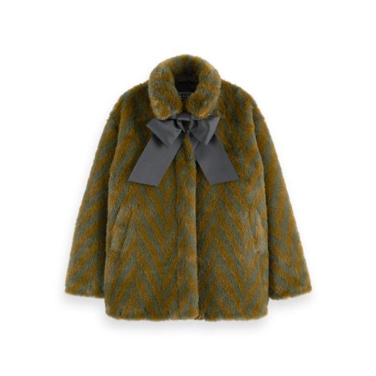 Снимка на SCOTCH&SODA WOMEN'S A-LINE FAUX FUR COAT